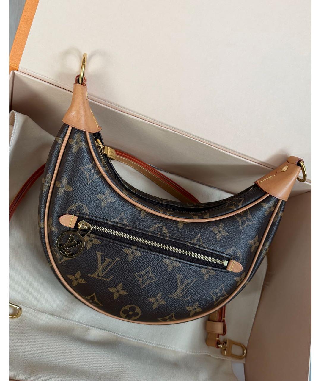 LOUIS VUITTON Коричневая сумка через плечо, фото 6
