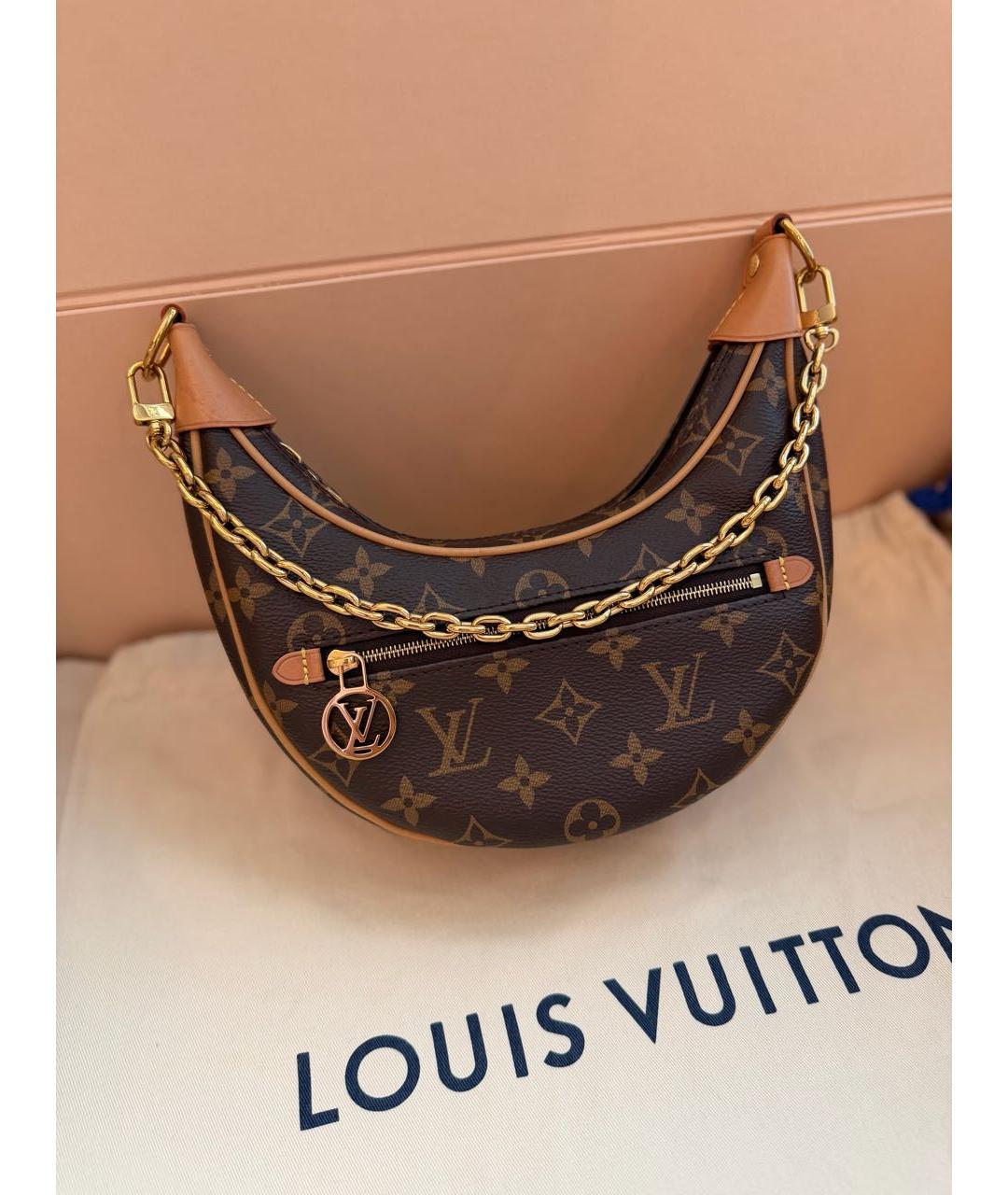 LOUIS VUITTON Коричневая сумка через плечо, фото 2