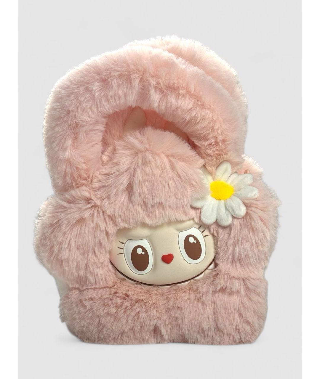 Labubu Розовая шерстяная сумка через плечо, фото 4