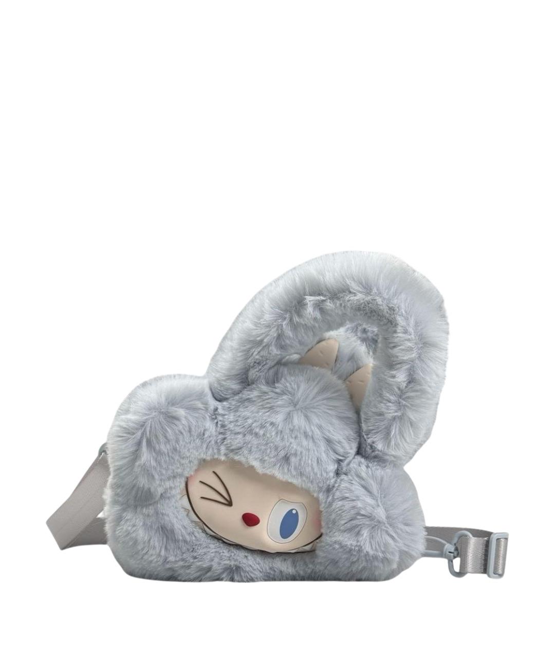 Labubu Голубая шерстяная сумка через плечо, фото 1