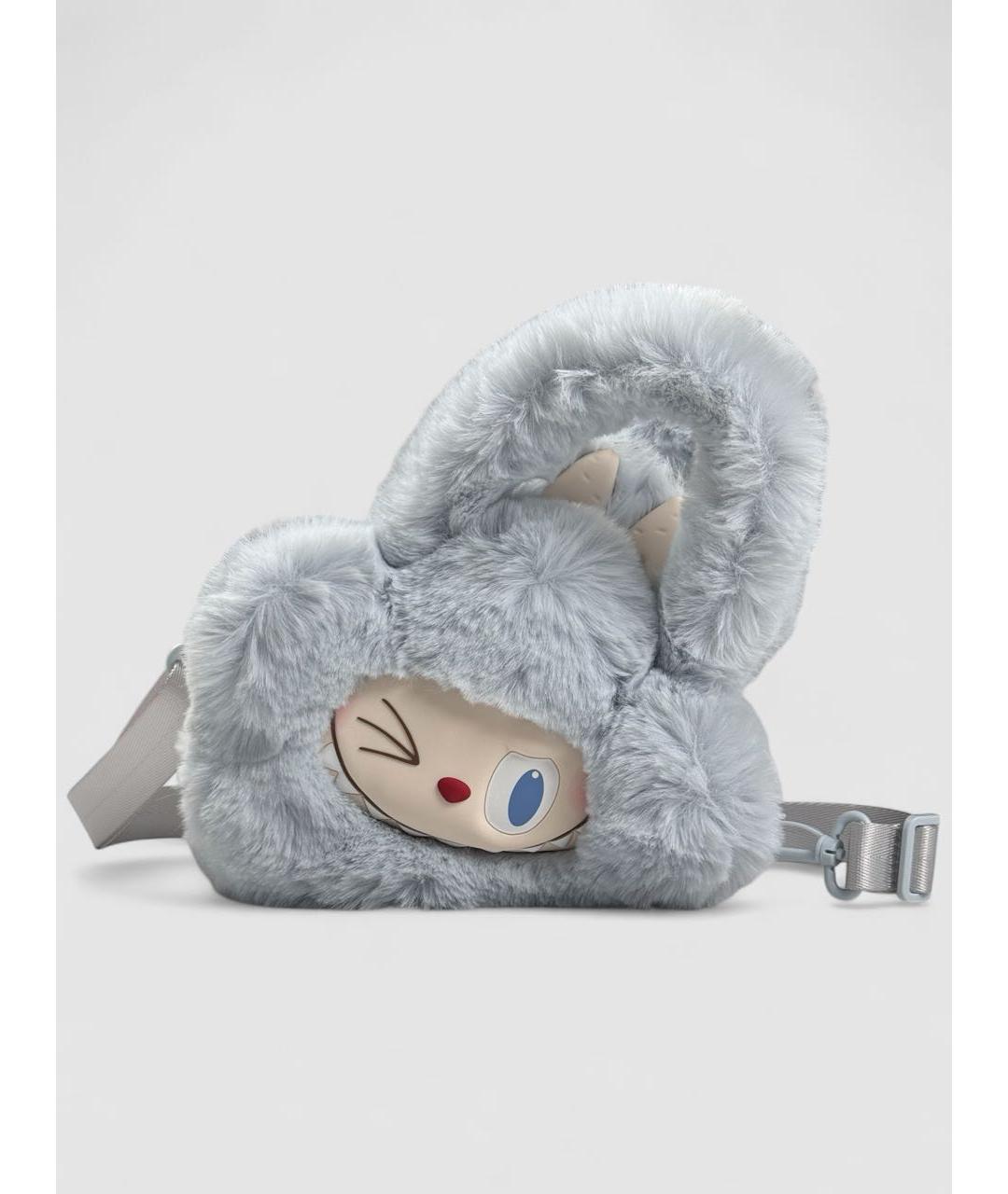 Labubu Голубая шерстяная сумка через плечо, фото 6