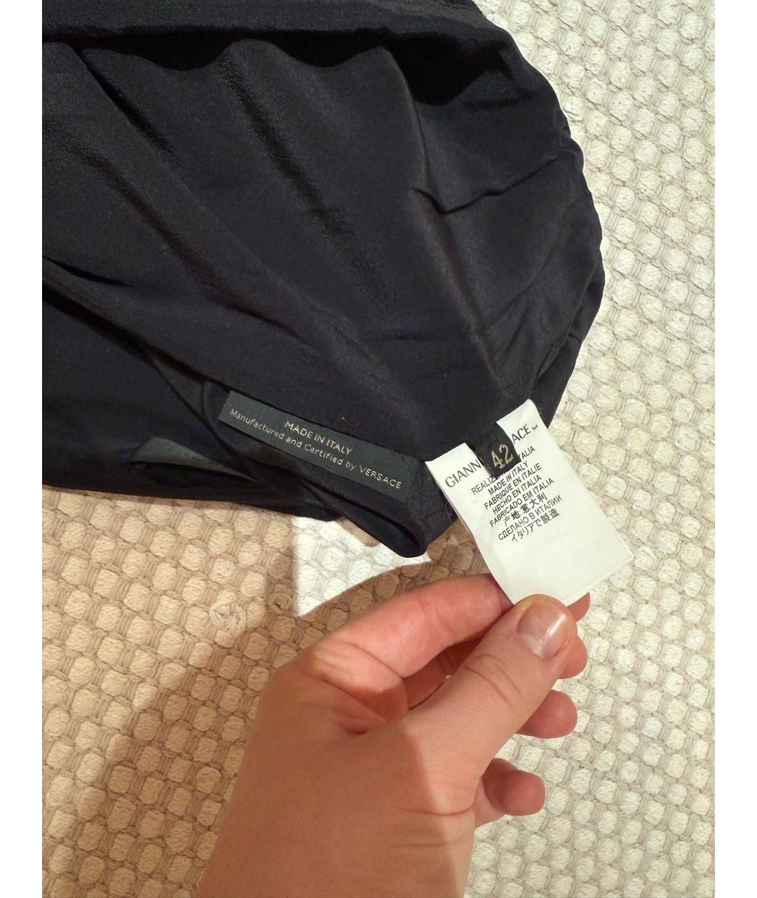 VERSACE Черная юбка мини, фото 8