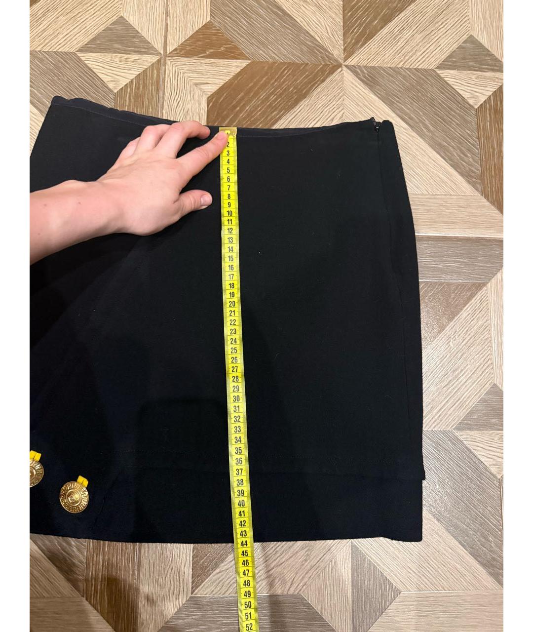 VERSACE Черная юбка мини, фото 6