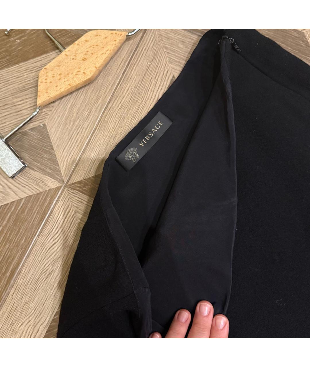 VERSACE Черная юбка мини, фото 3