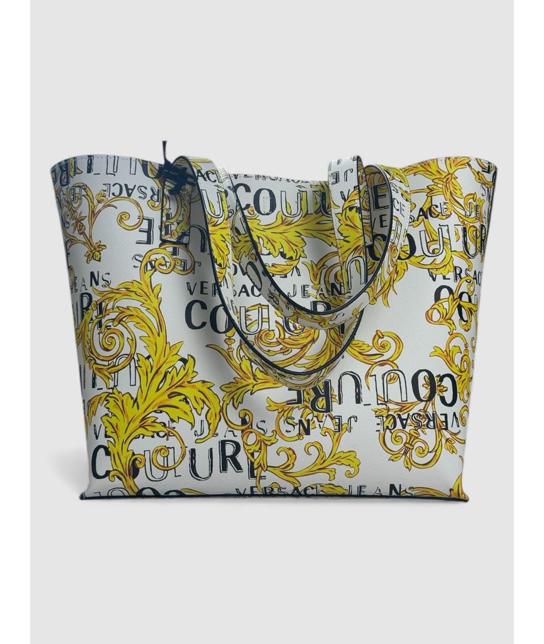 VERSACE JEANS COUTURE Белая сумка тоут, фото 2