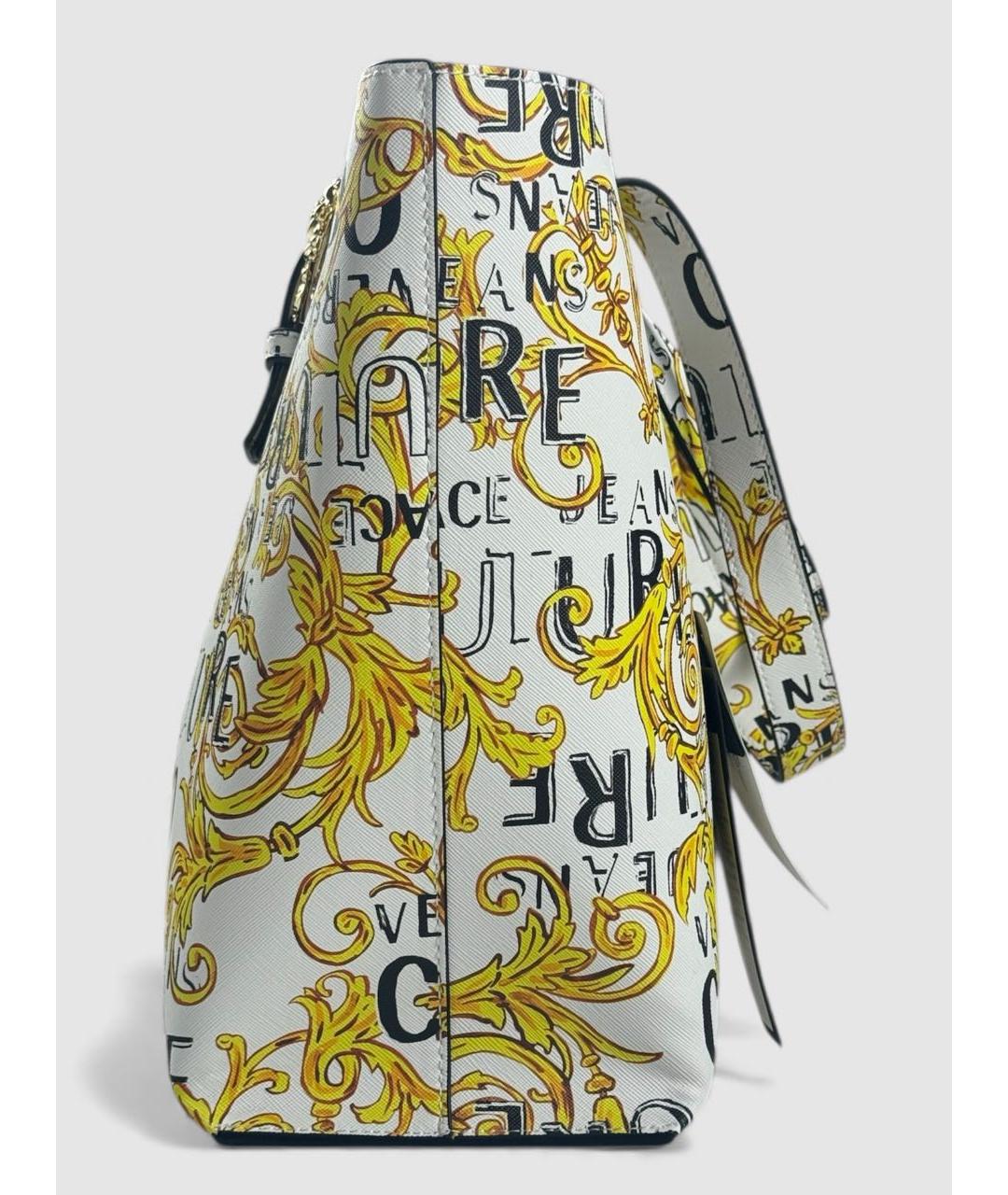 VERSACE JEANS COUTURE Белая сумка тоут, фото 3