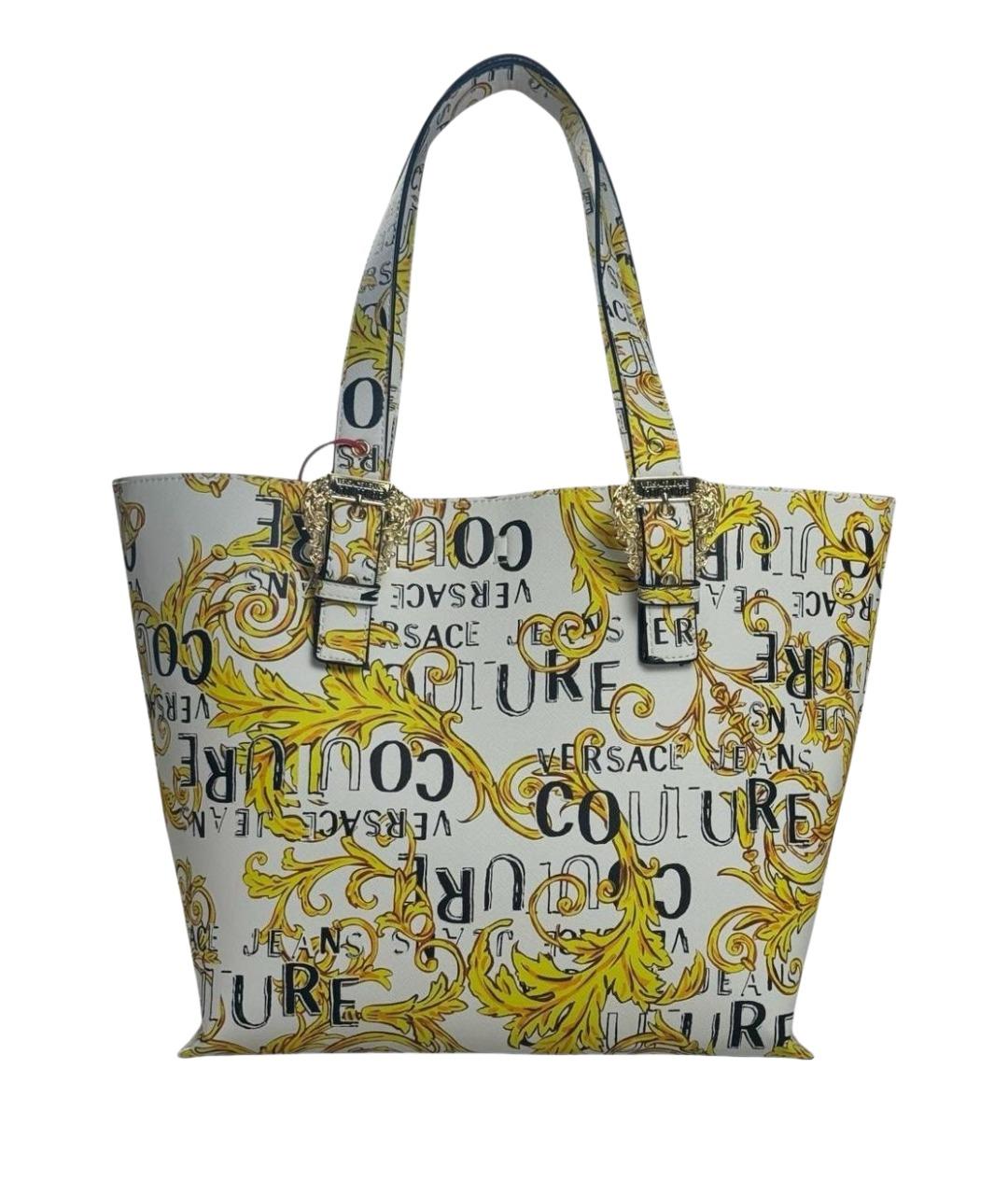 VERSACE JEANS COUTURE Белая сумка тоут, фото 1