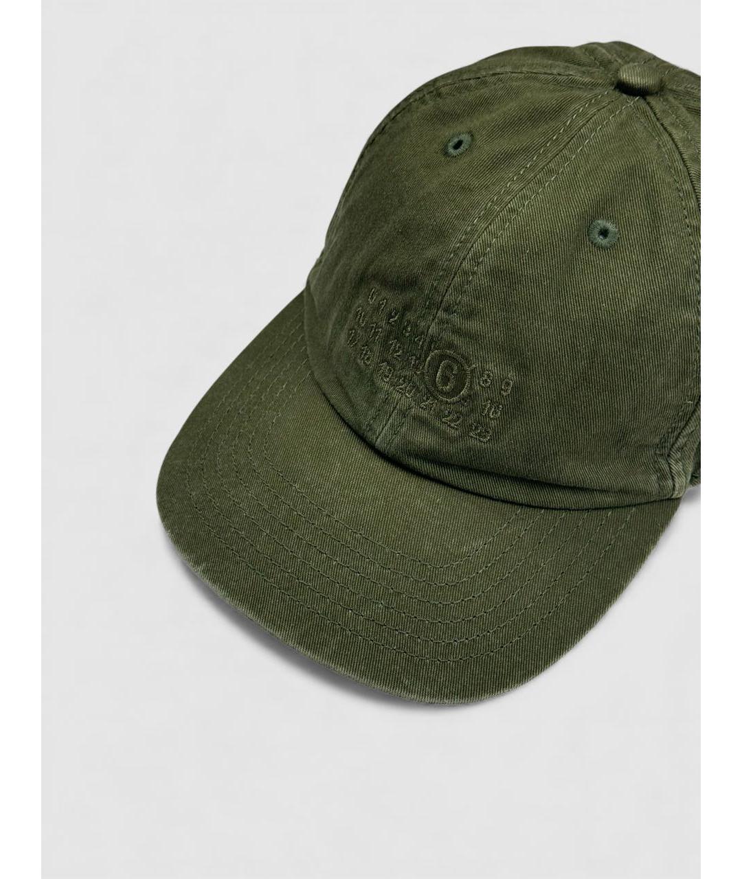 MM6 MAISON MARGIELA Хаки хлопковая кепка/бейсболка, фото 3