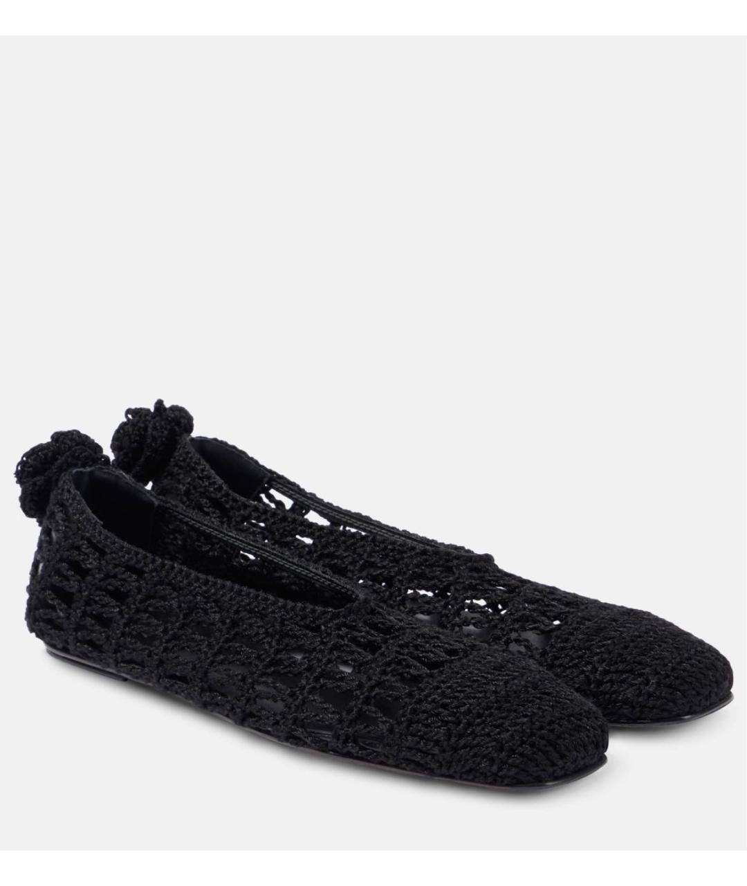MAGDA BUTRYM Черные текстильные балетки, фото 3