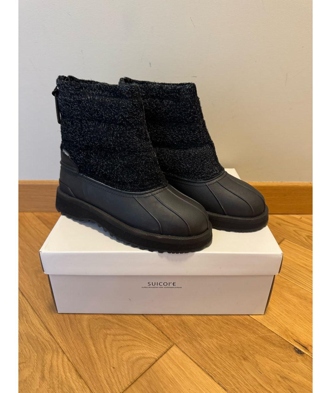 SUICOKE Черные замшевые высокие ботинки, фото 6