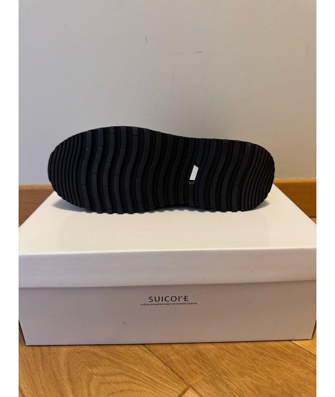 SUICOKE Черные замшевые высокие ботинки, фото 5