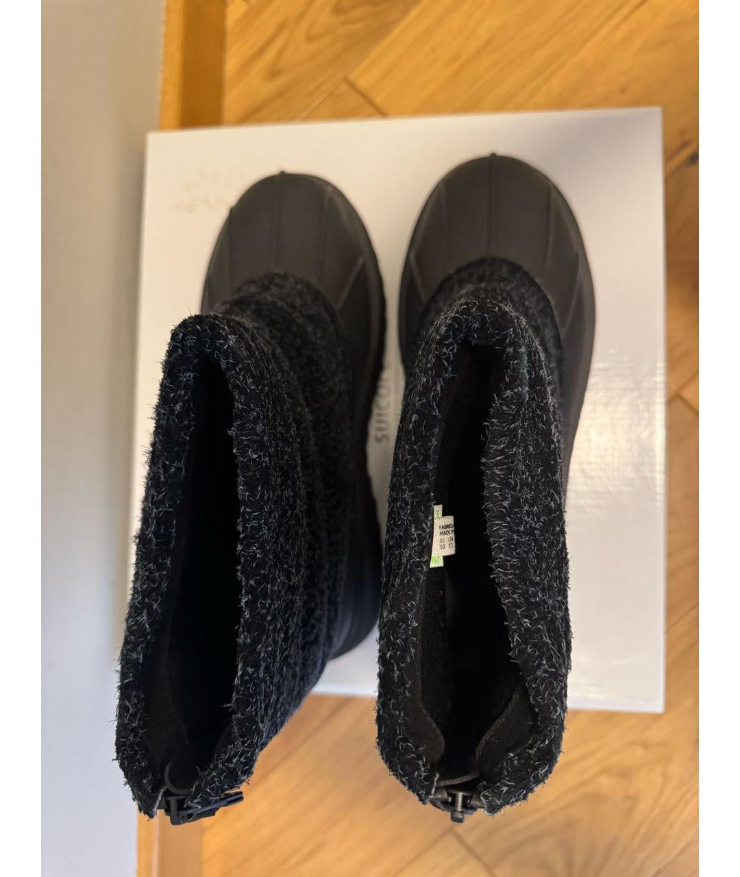 SUICOKE Черные замшевые высокие ботинки, фото 3