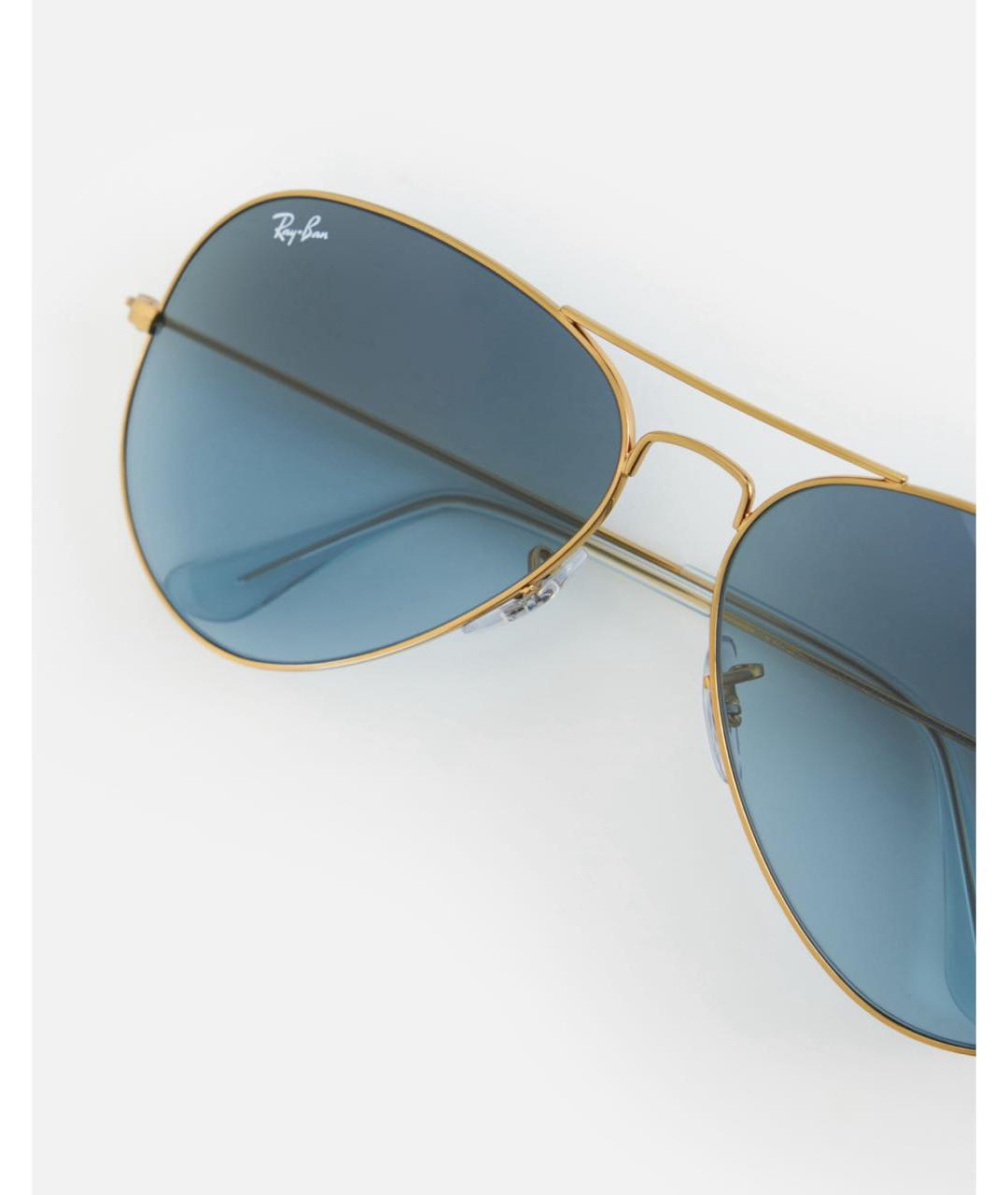 RAY BAN Голубые металлические солнцезащитные очки, фото 2