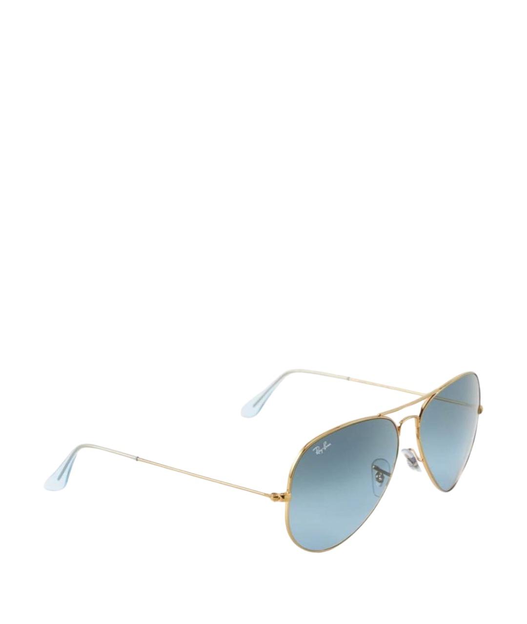 RAY BAN Голубые металлические солнцезащитные очки, фото 1