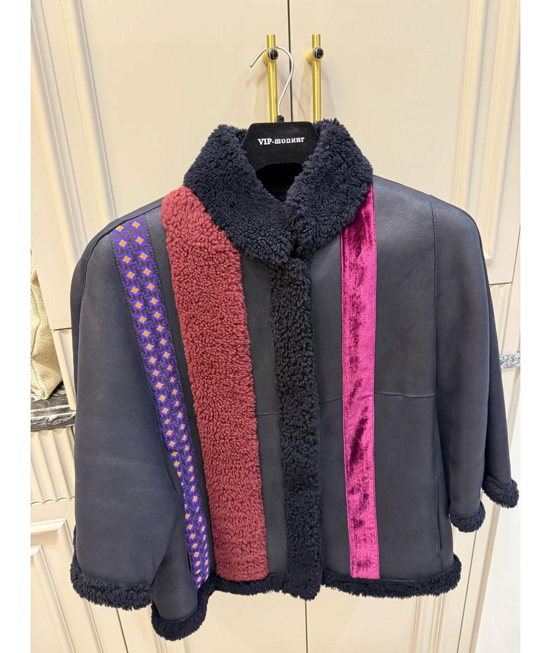 ETRO Черная кожаная дубленка, фото 2