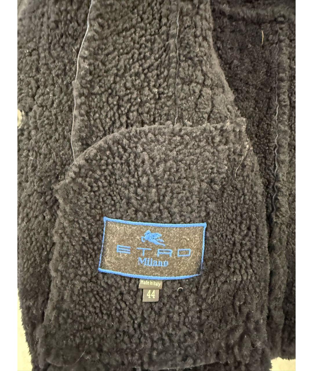 ETRO Черная кожаная дубленка, фото 3