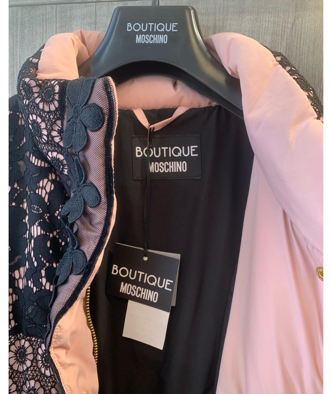 BOUTIQUE MOSCHINO Полиамидовый пуховик, фото 3