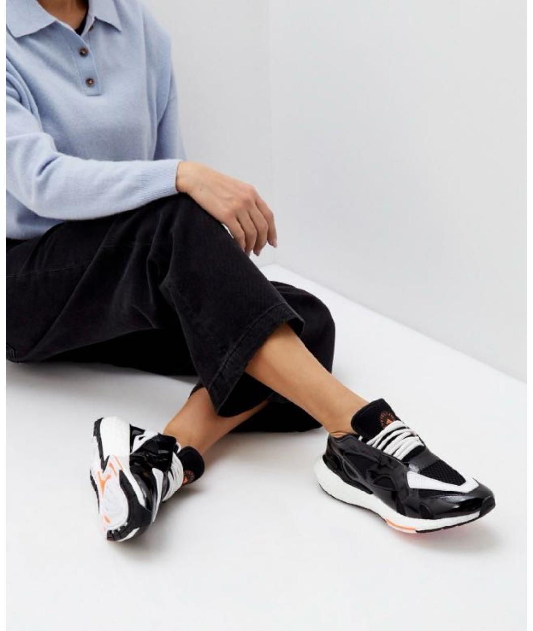 ADIDAS BY STELLA MCCARTNEY Черные текстильные кроссовки, фото 3