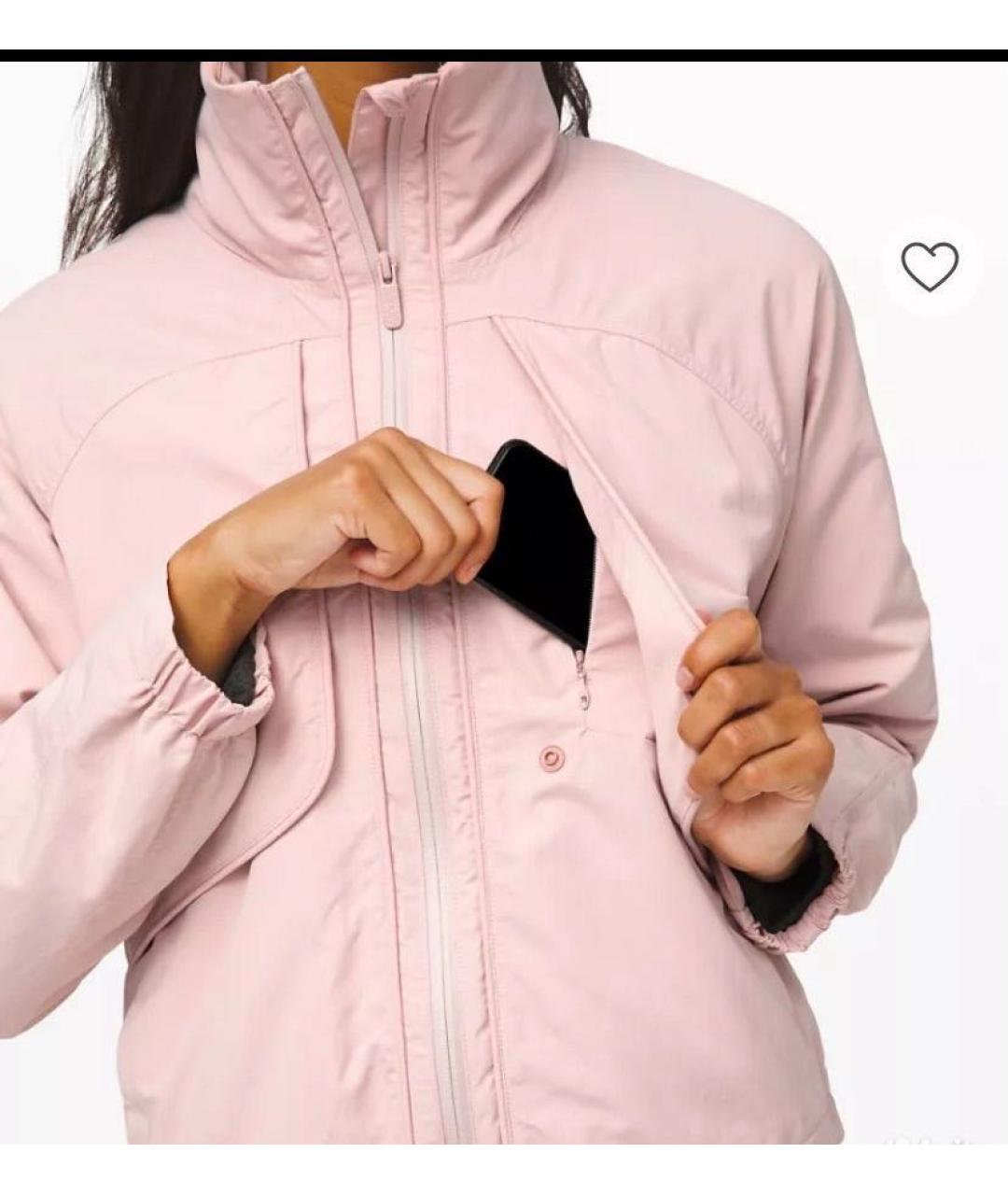 Lululemon Розовая полиэстеровая куртка, фото 6
