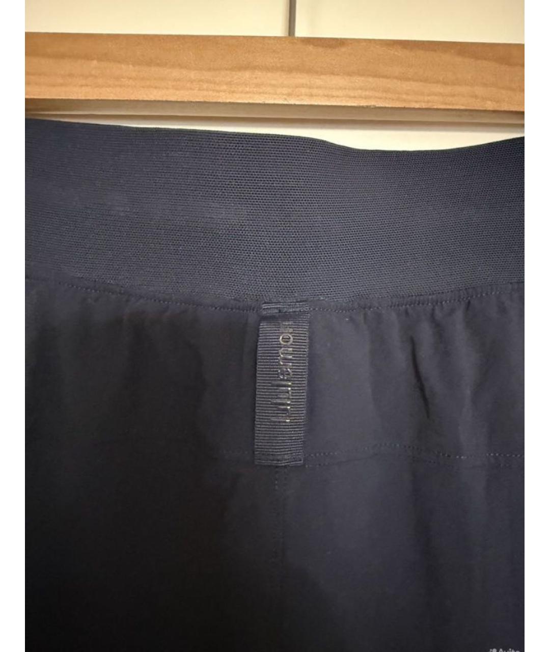 Lululemon Темно-синие полиэстеровые бриджи, фото 8