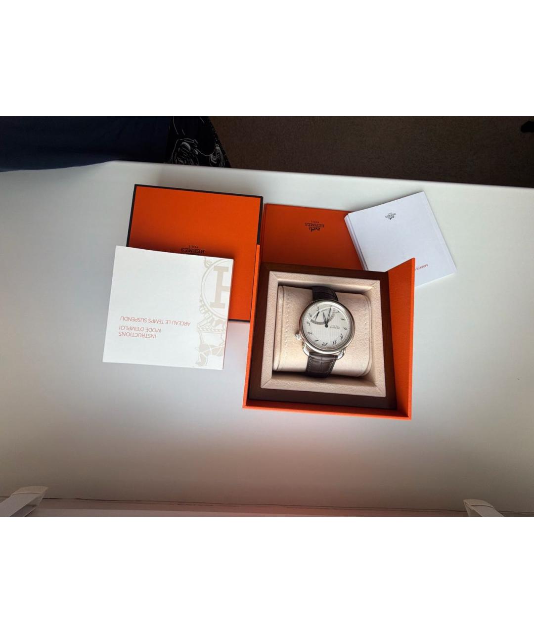 HERMES Серебряные серебряные часы, фото 8