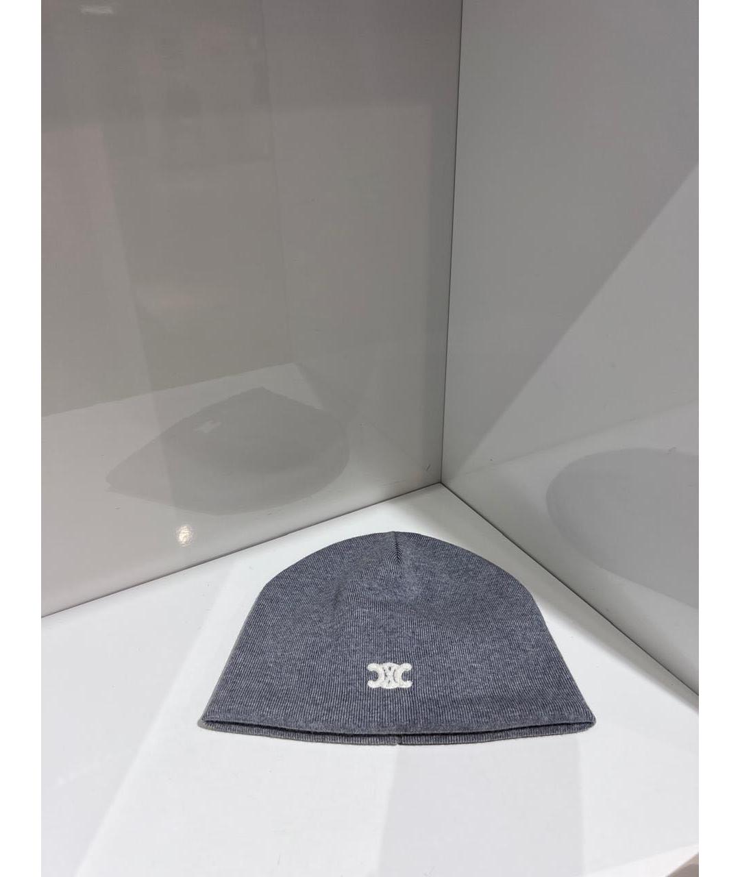 CELINE Серая шапка, фото 3