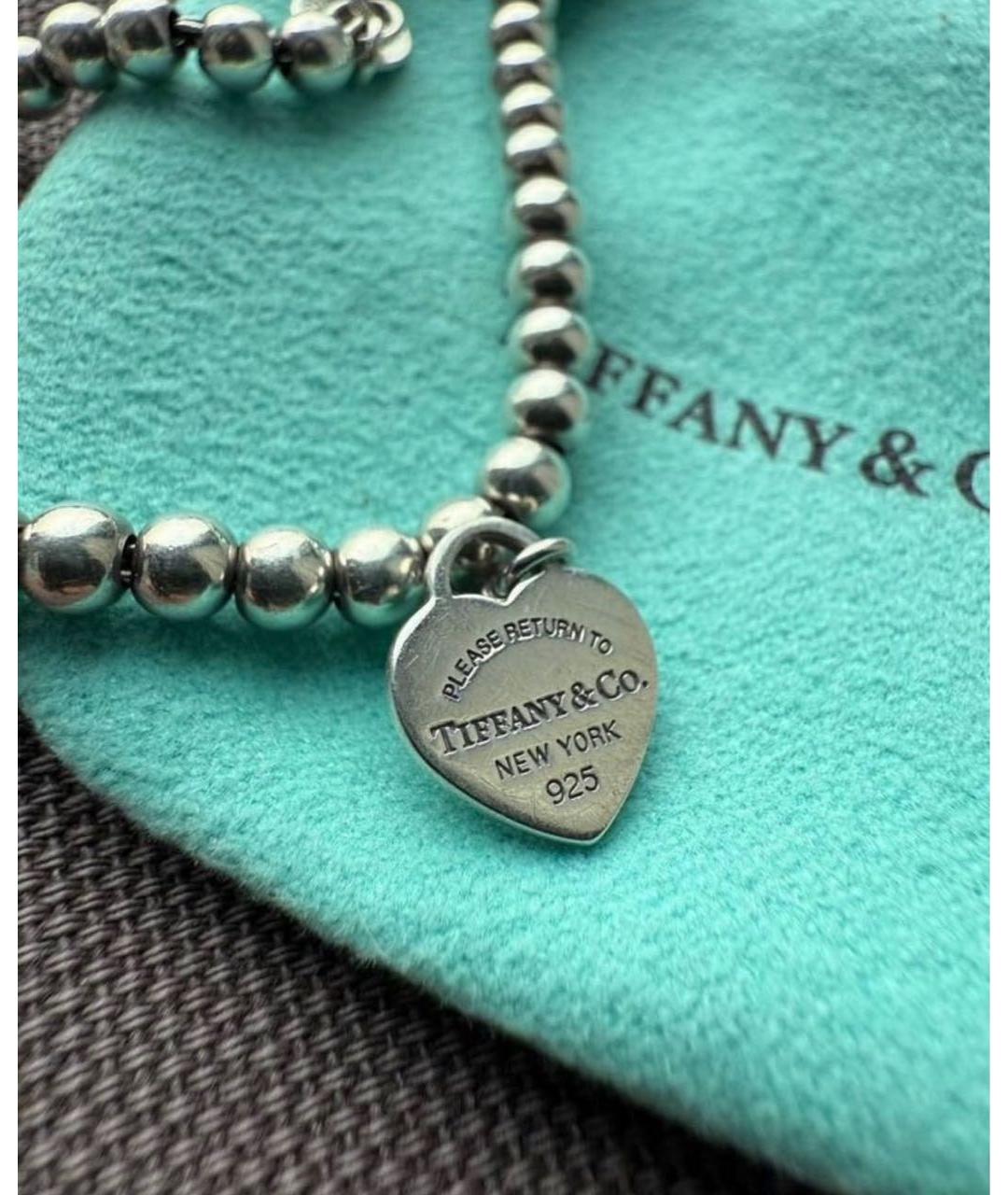 TIFFANY&CO Бирюзовый серебряный браслет, фото 5