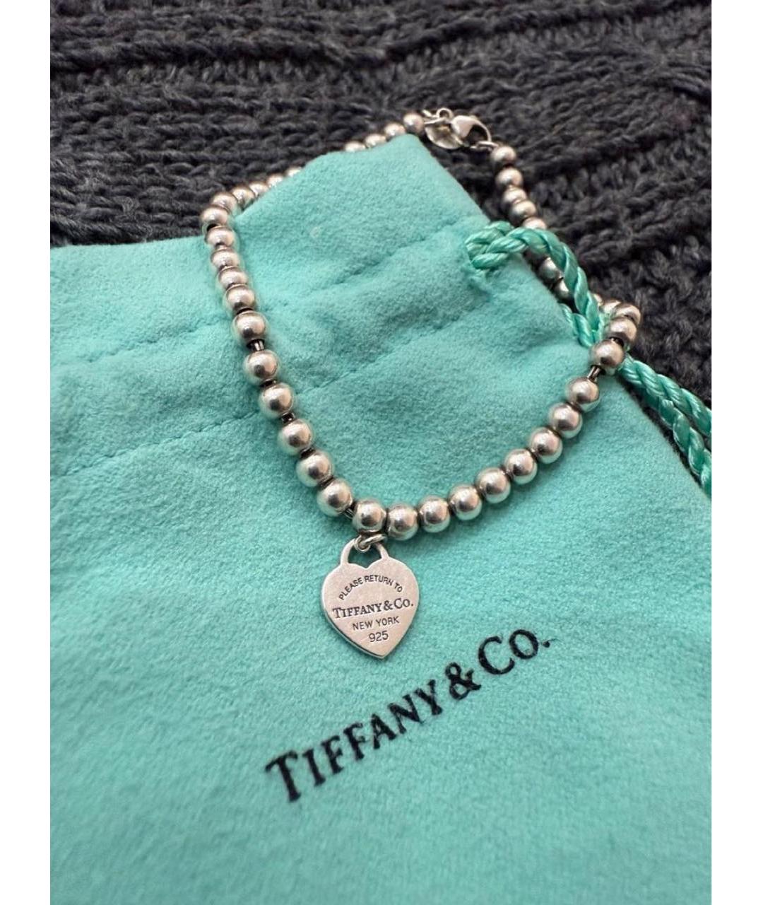 TIFFANY&CO Бирюзовый серебряный браслет, фото 3