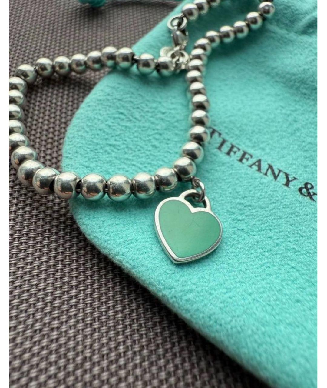 TIFFANY&CO Бирюзовый серебряный браслет, фото 6