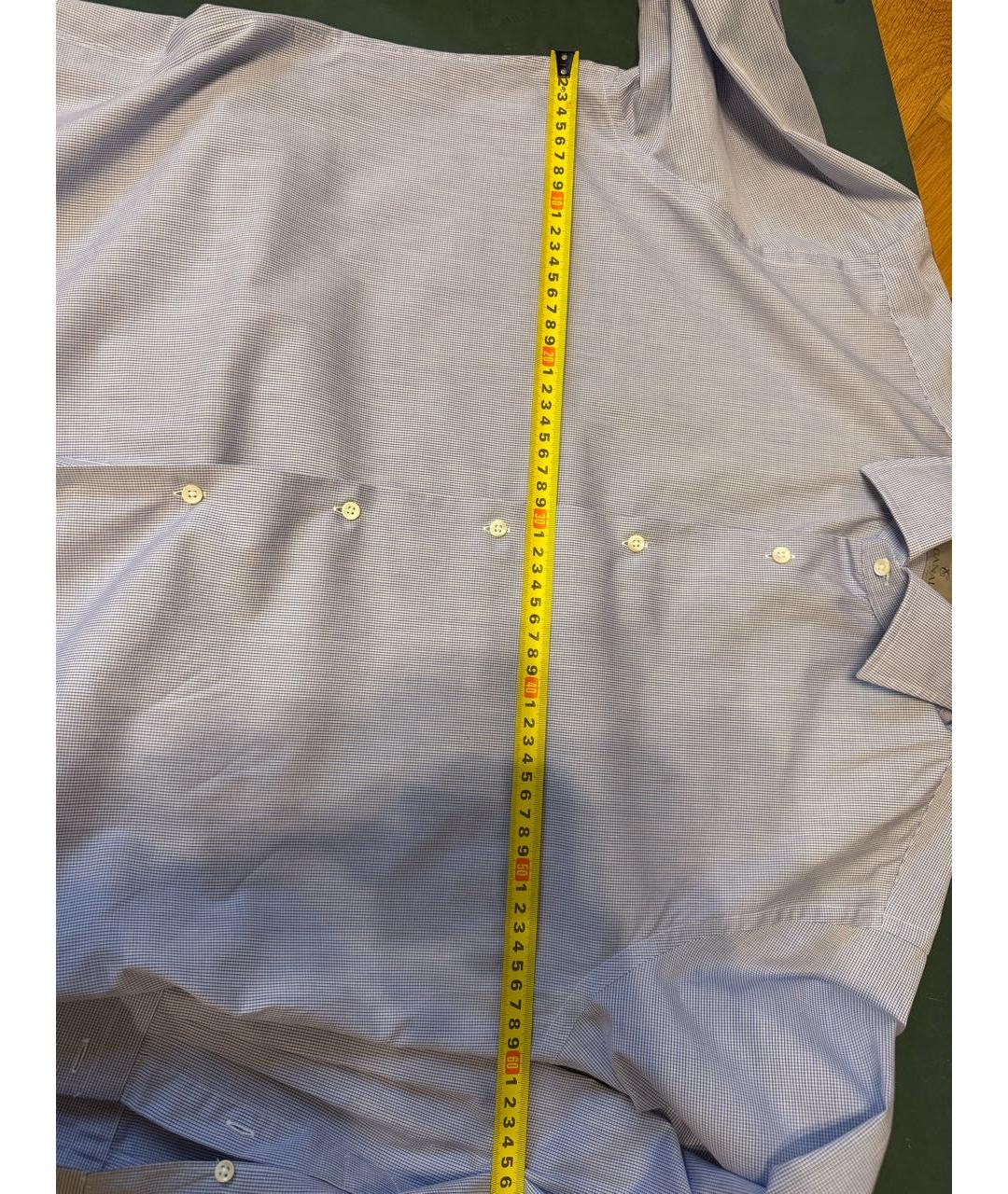 CANALI Голубая хлопковая классическая рубашка, фото 8