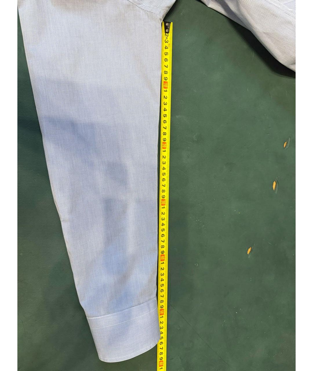 CANALI Голубая хлопковая классическая рубашка, фото 6