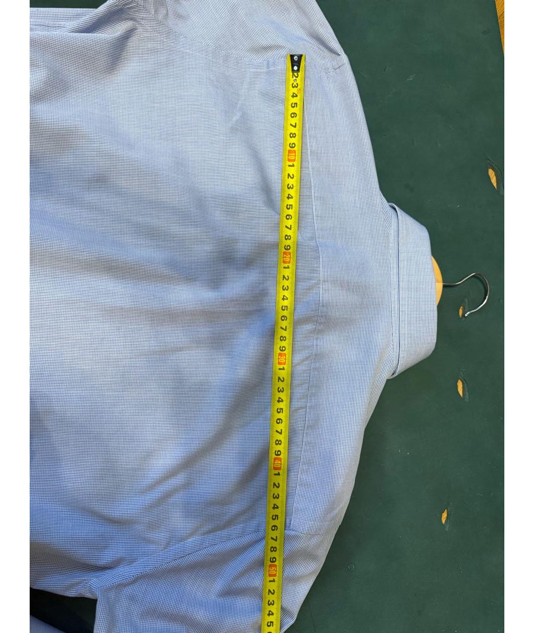 CANALI Голубая хлопковая классическая рубашка, фото 7