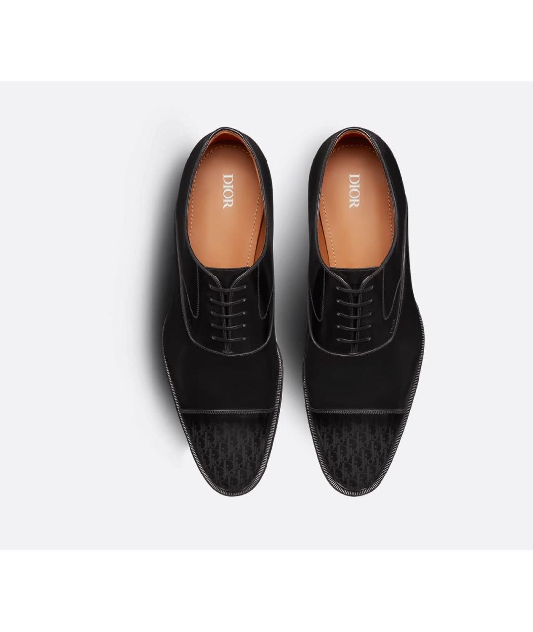 CHRISTIAN DIOR Черные кожаные туфли, фото 6