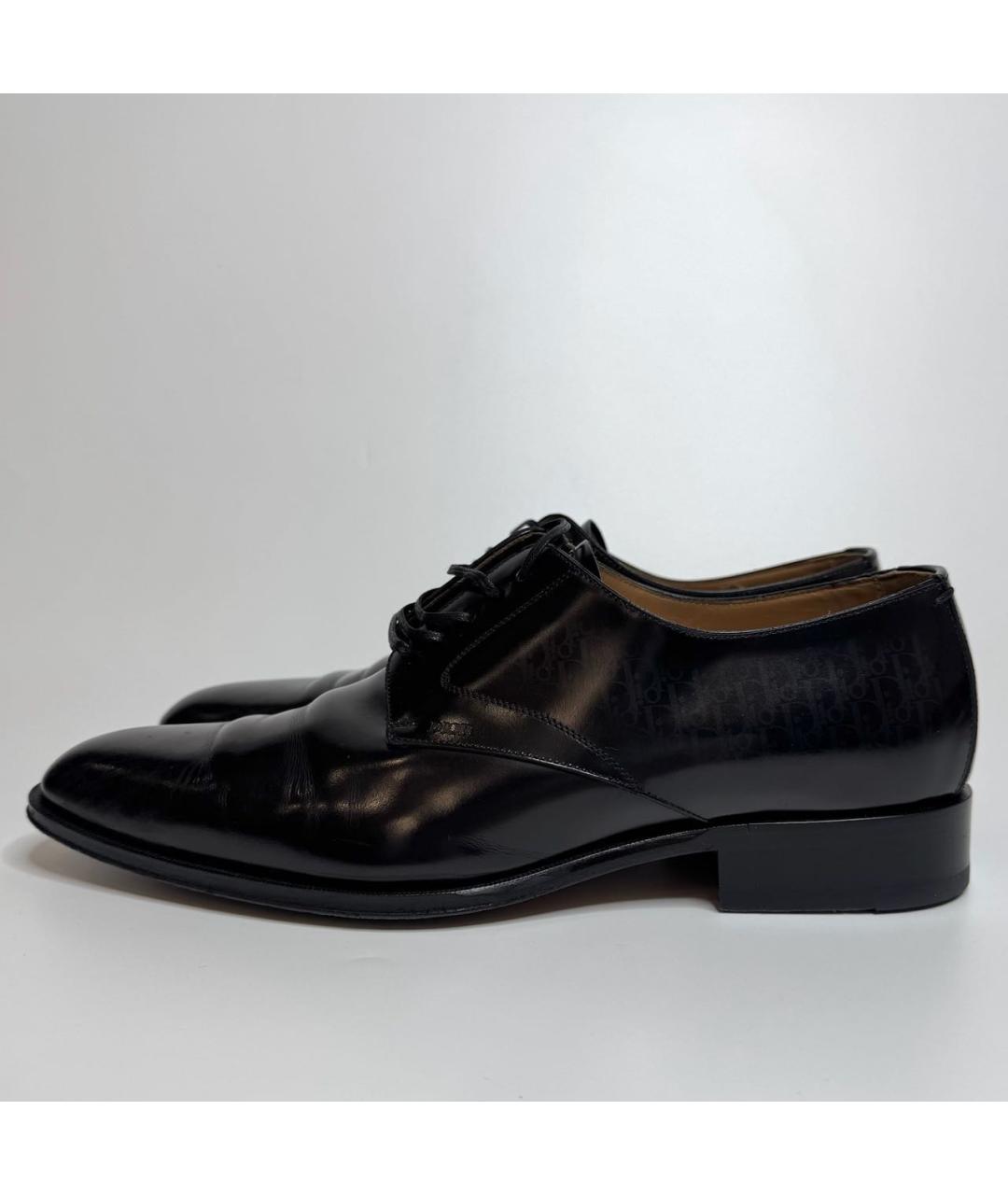 CHRISTIAN DIOR Черные кожаные туфли, фото 4