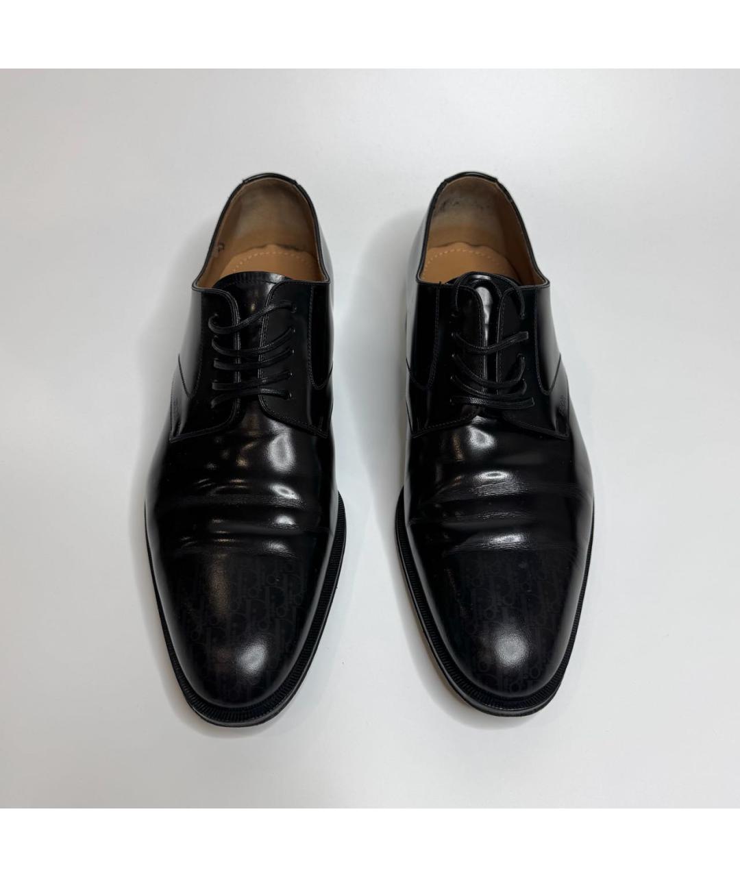 CHRISTIAN DIOR Черные кожаные туфли, фото 3