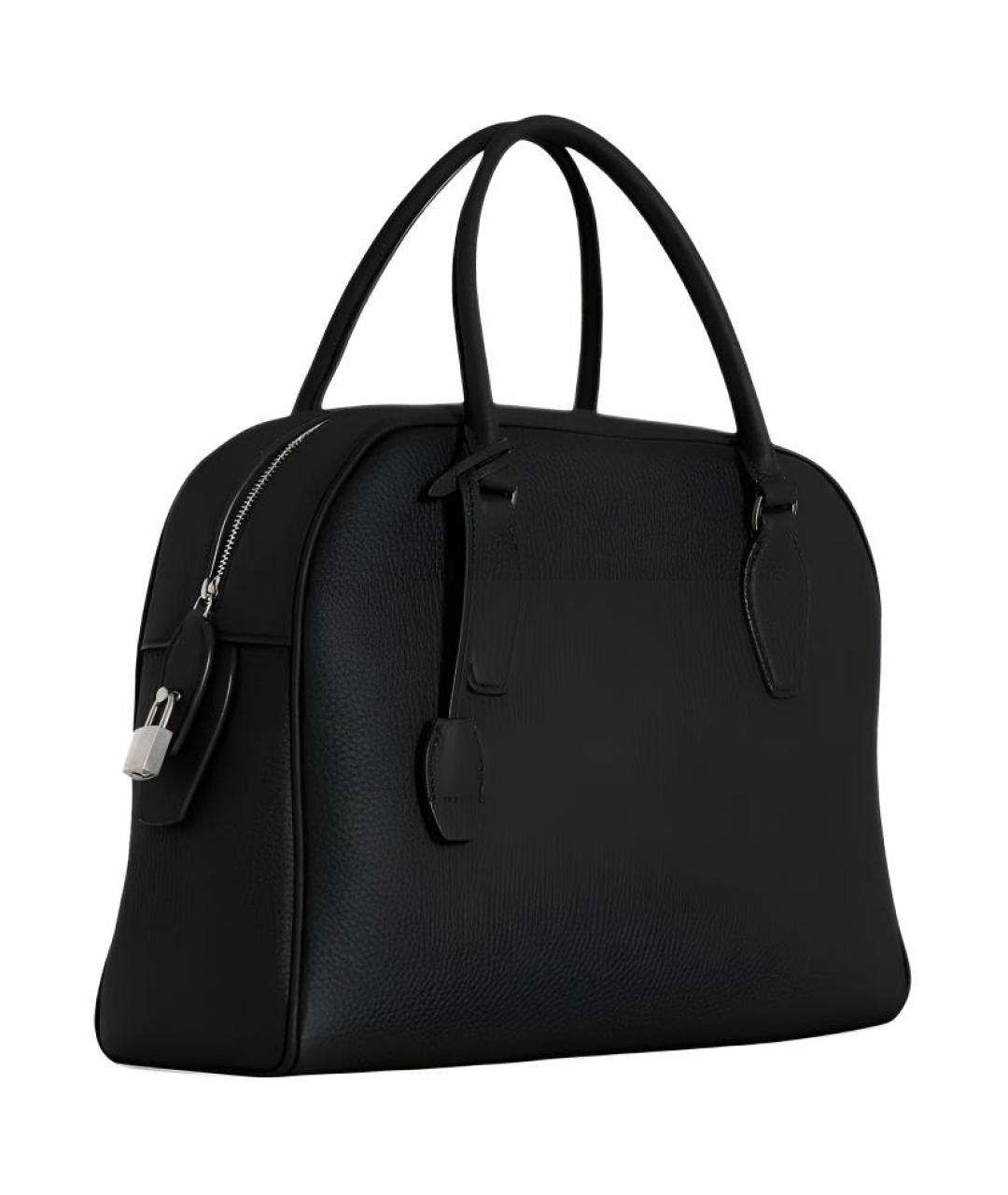 THE ROW Черная кожаная сумка тоут, фото 2