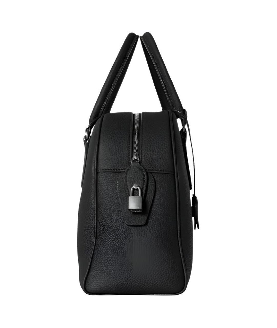 THE ROW Черная кожаная сумка тоут, фото 3