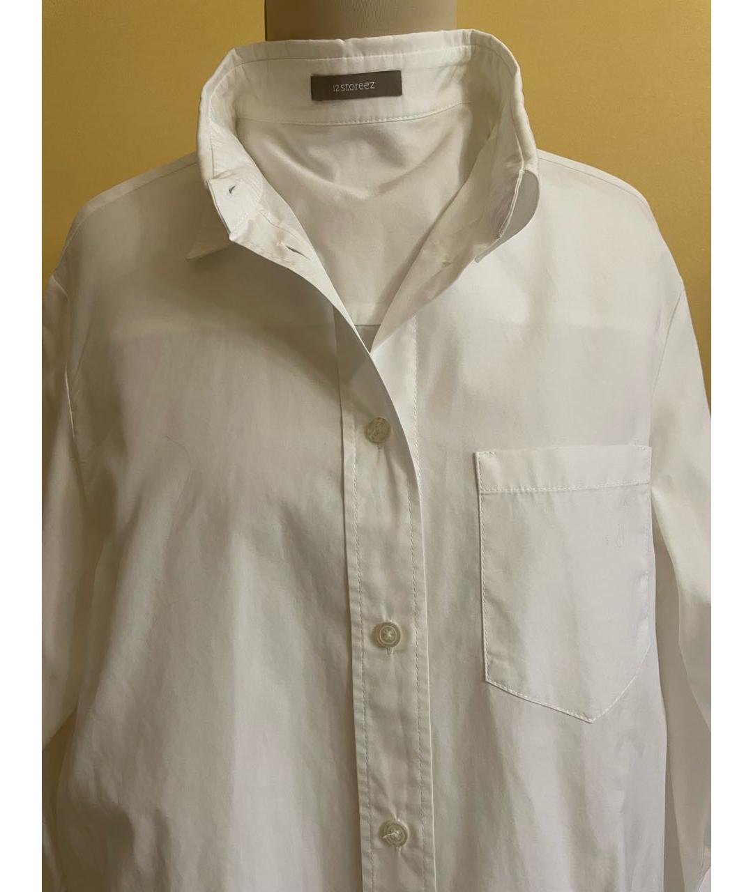 12 STOREEZ Белая хлопковая рубашка, фото 3