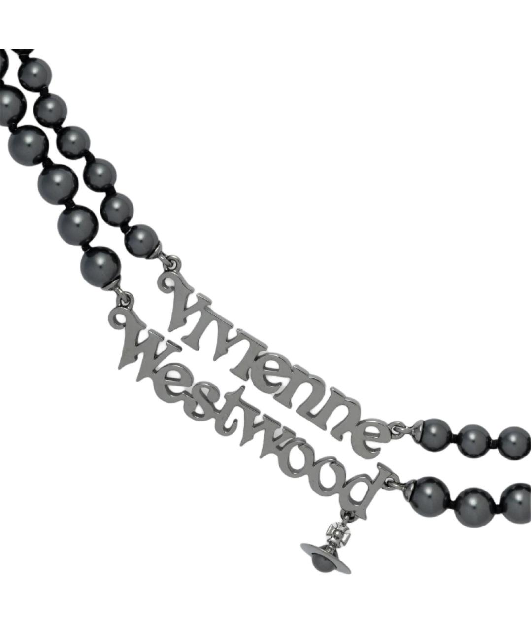 VIVIENNE WESTWOOD Черная цепочка/подвеска, фото 2