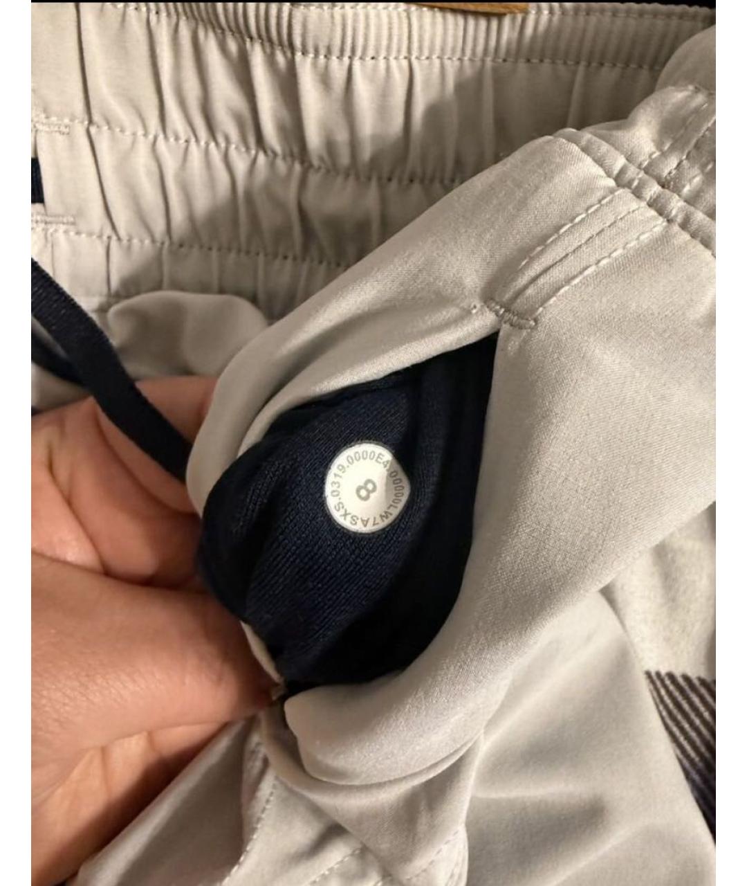 Lululemon Синие полиэстеровые шорты, фото 5