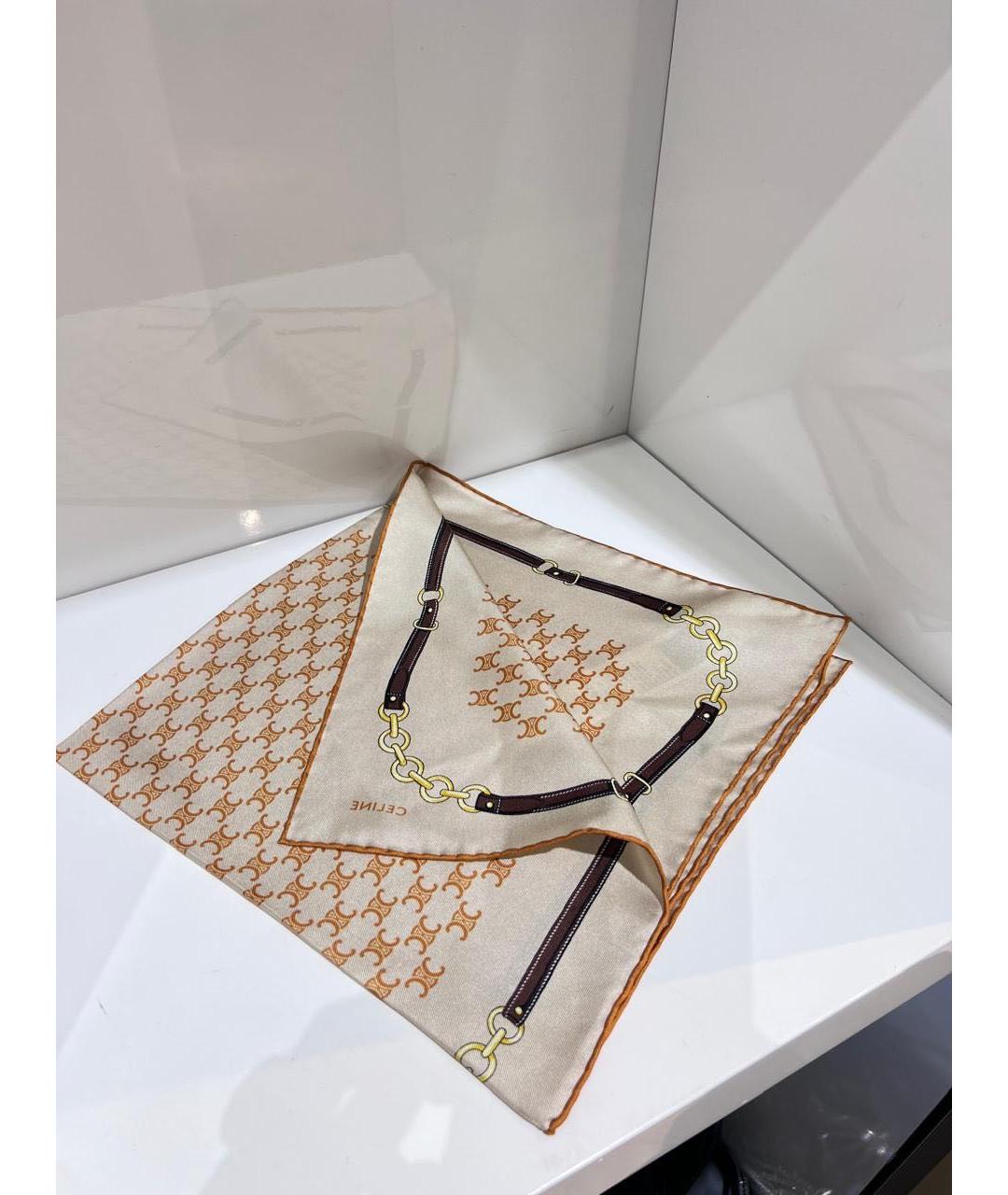 CELINE Мульти шелковый платок, фото 2