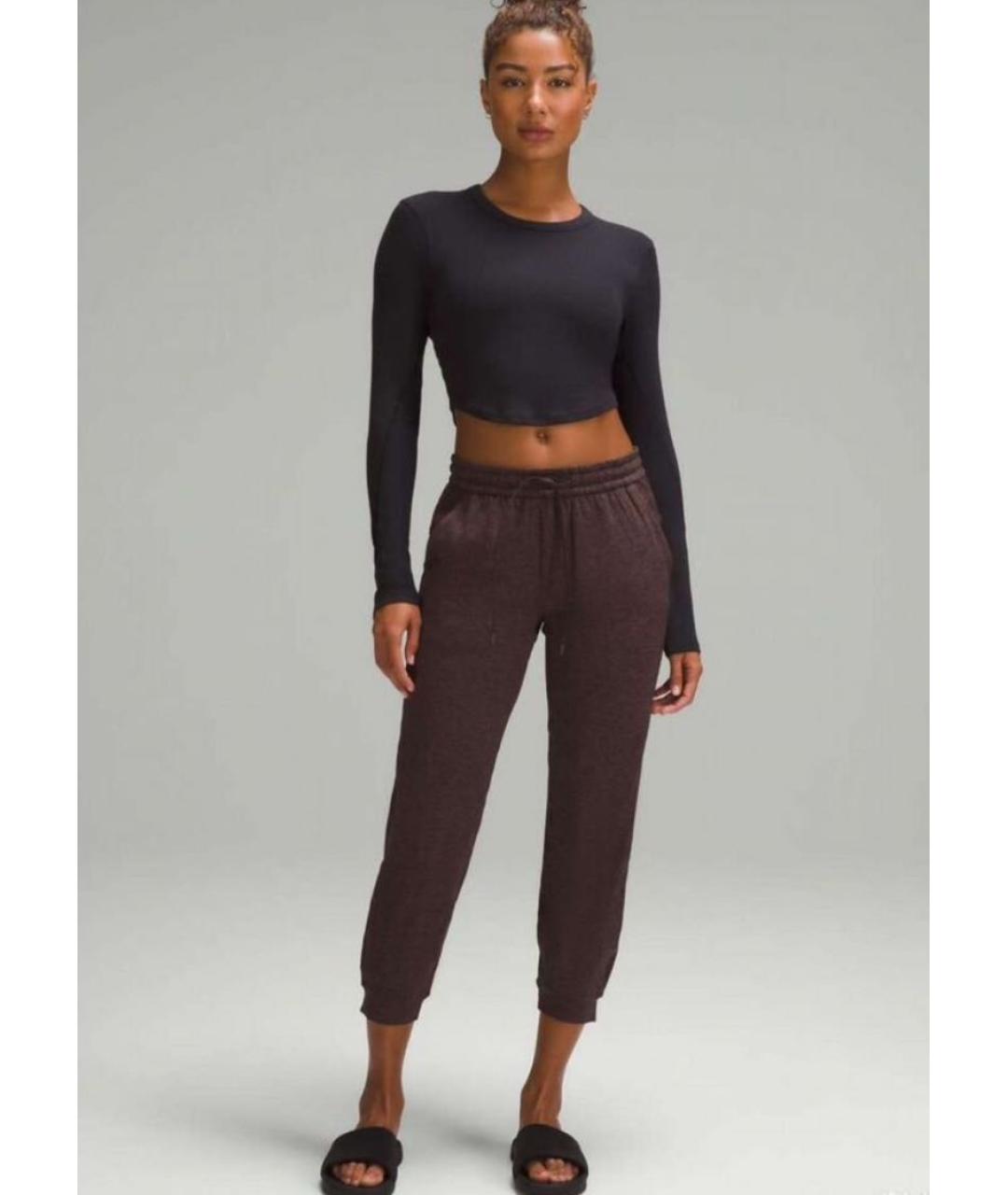 Lululemon Коричневые полиэстеровые бриджи, фото 8