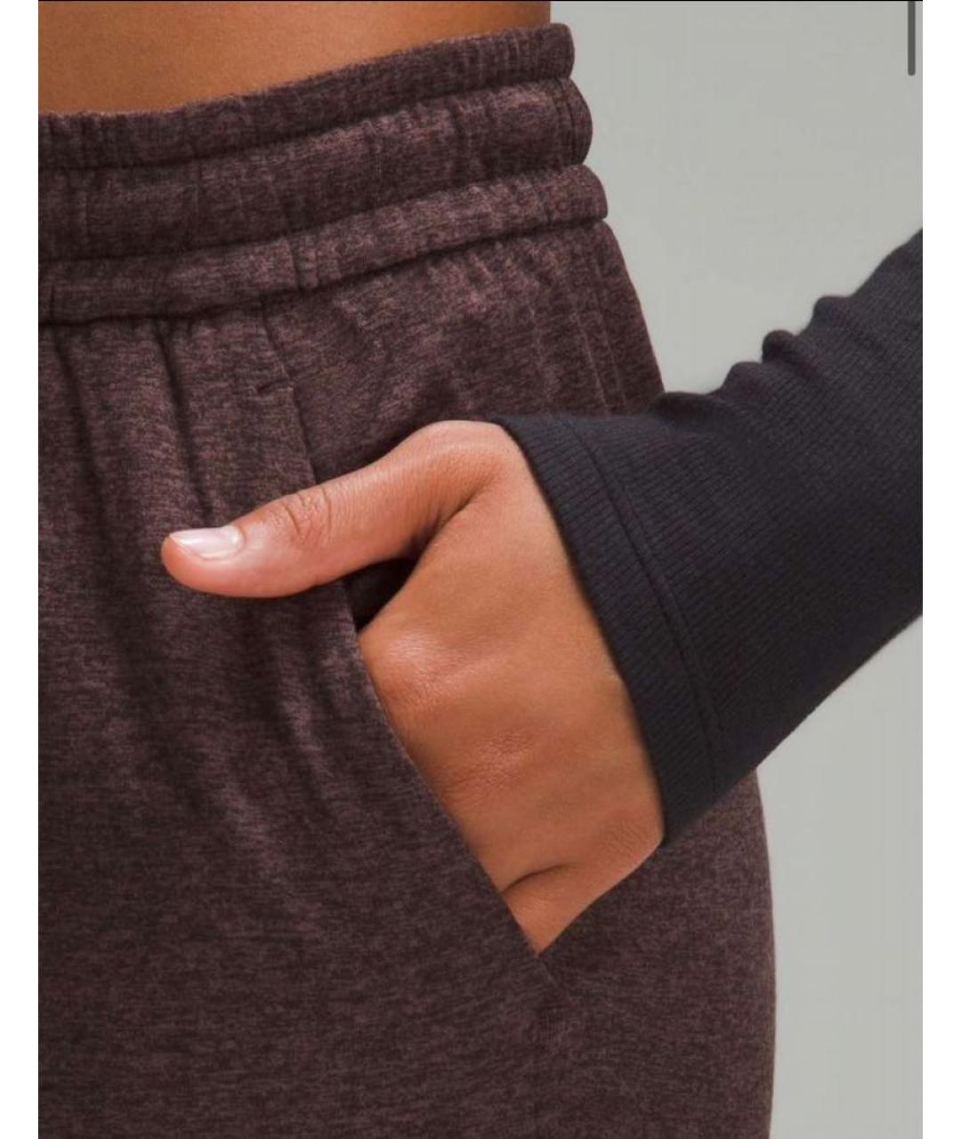 Lululemon Коричневые полиэстеровые бриджи, фото 5