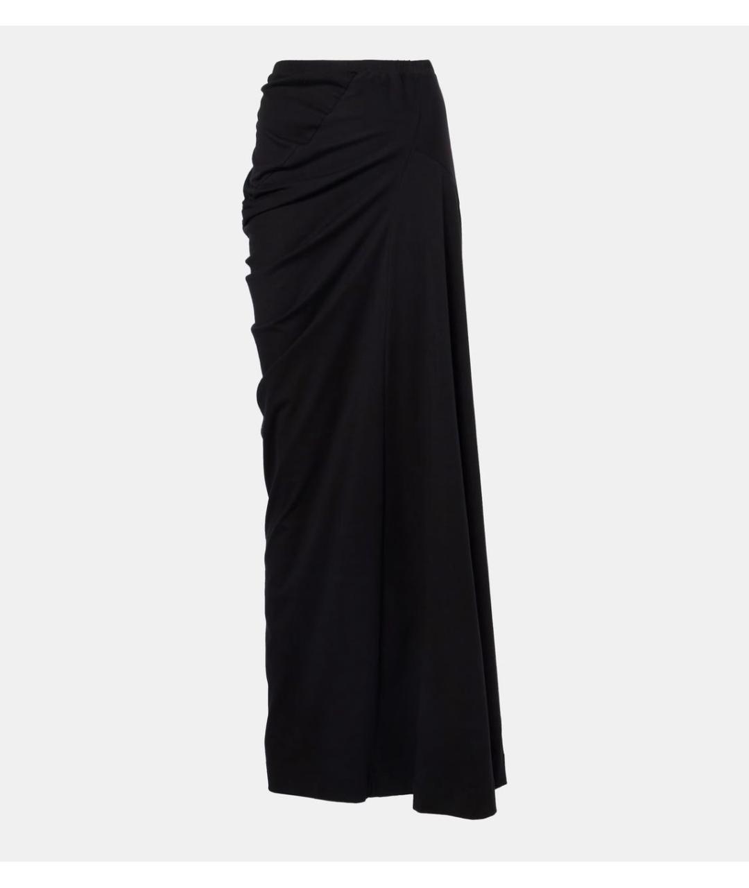 DRIES VAN NOTEN Черная хлопковая юбка макси, фото 9