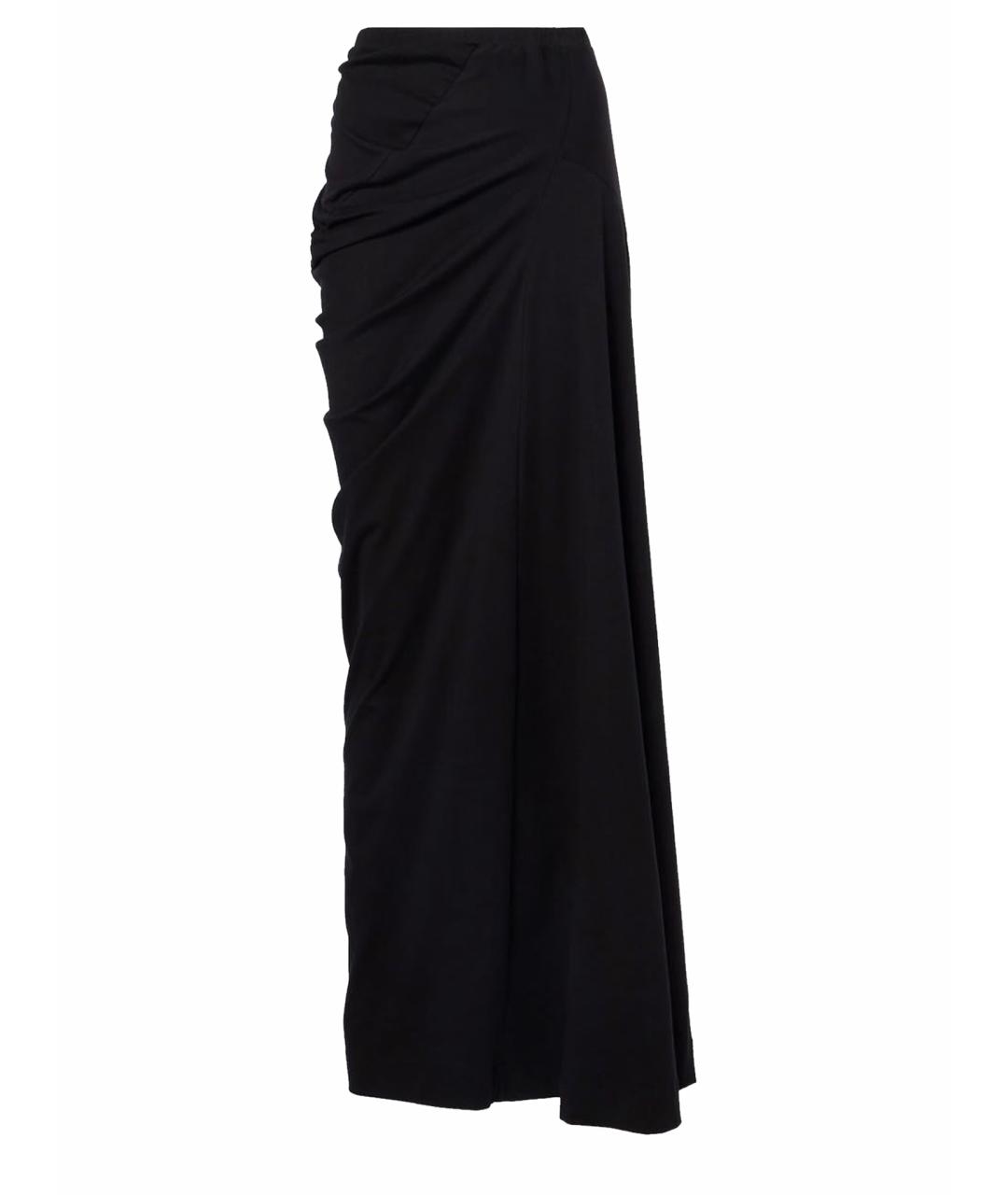 DRIES VAN NOTEN Черная хлопковая юбка макси, фото 1