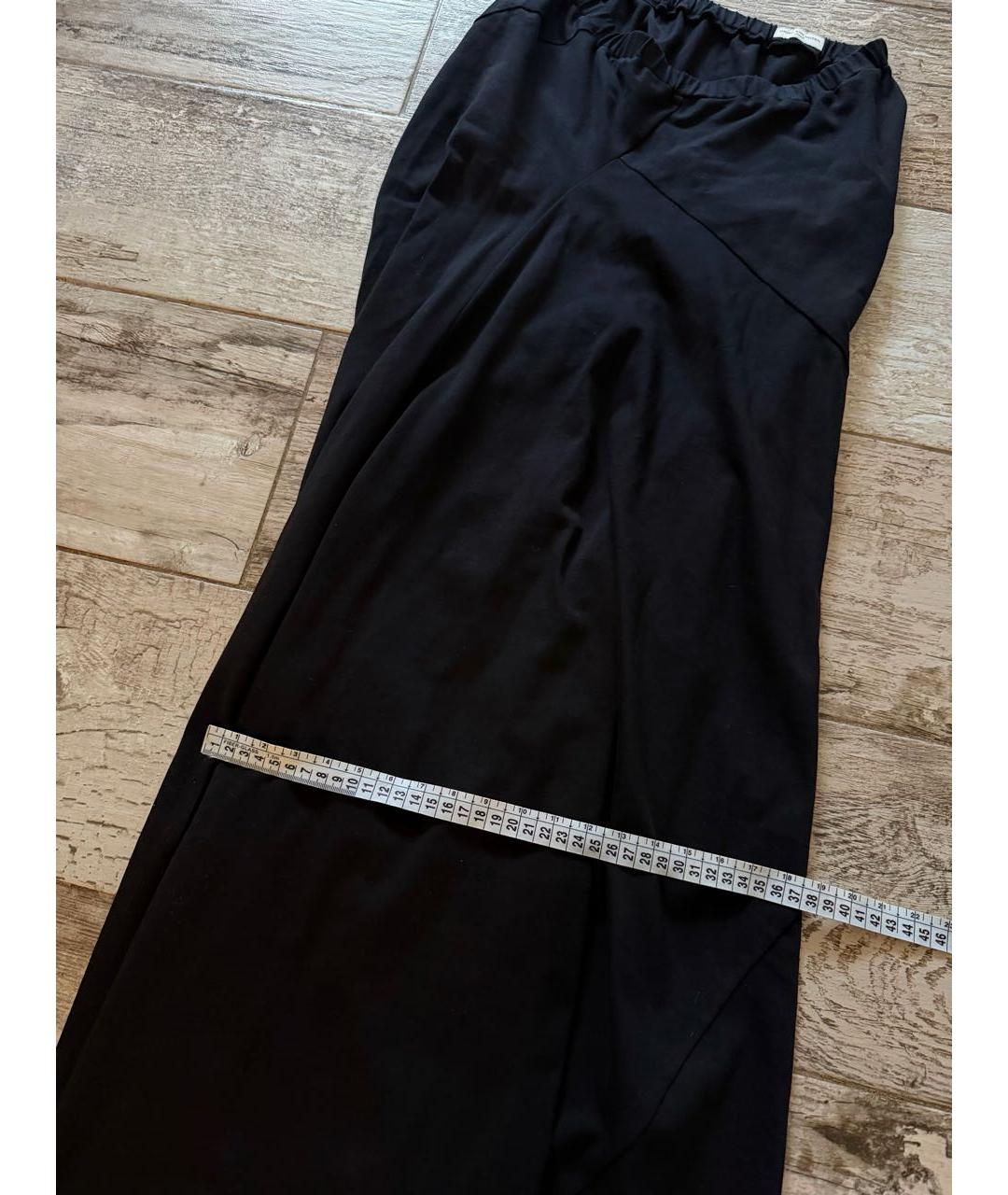 DRIES VAN NOTEN Черная хлопковая юбка макси, фото 4