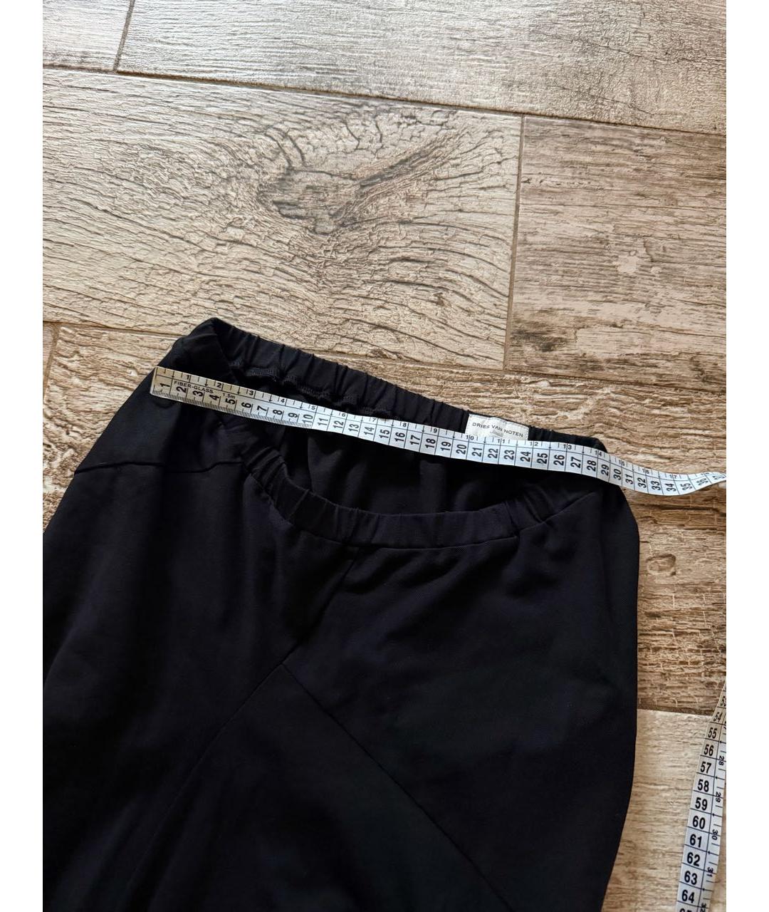 DRIES VAN NOTEN Черная хлопковая юбка макси, фото 5