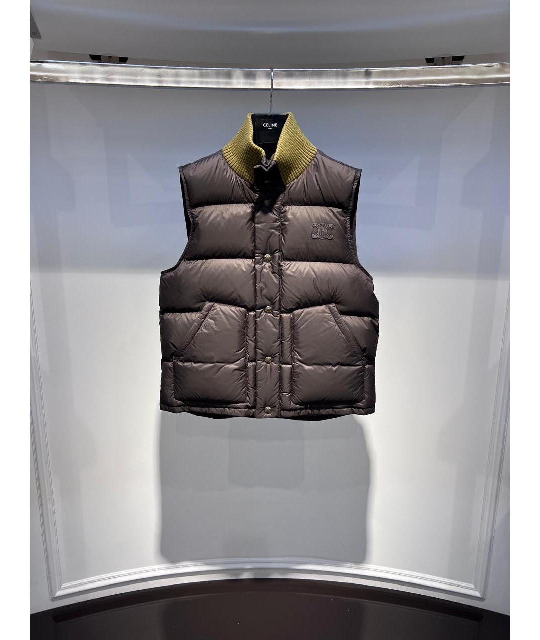 CELINE Коричневый жилет, фото 2