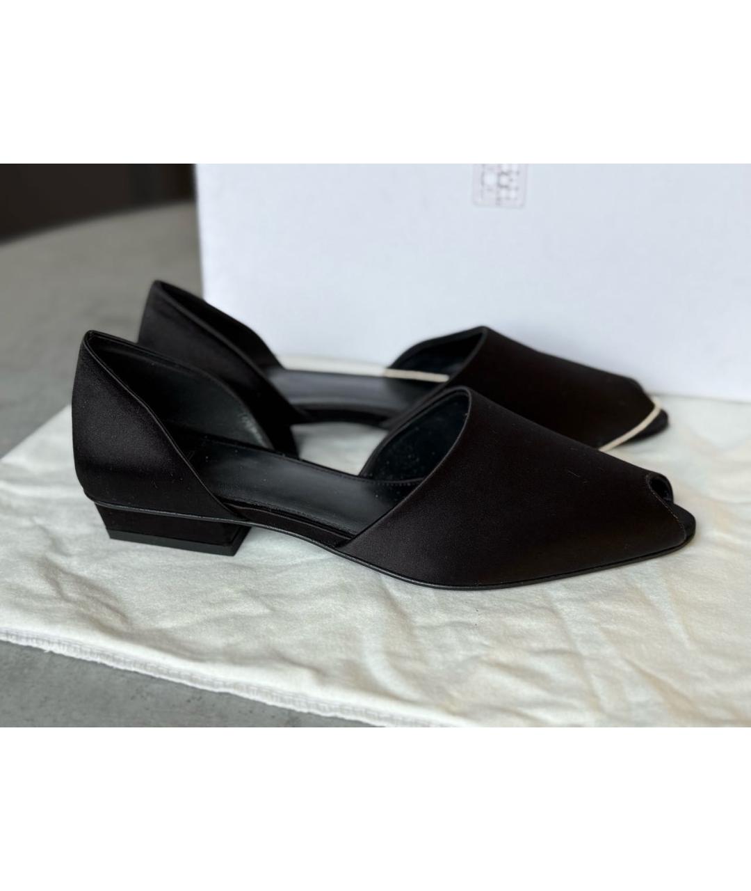 TOTEME Черные текстильные балетки, фото 5