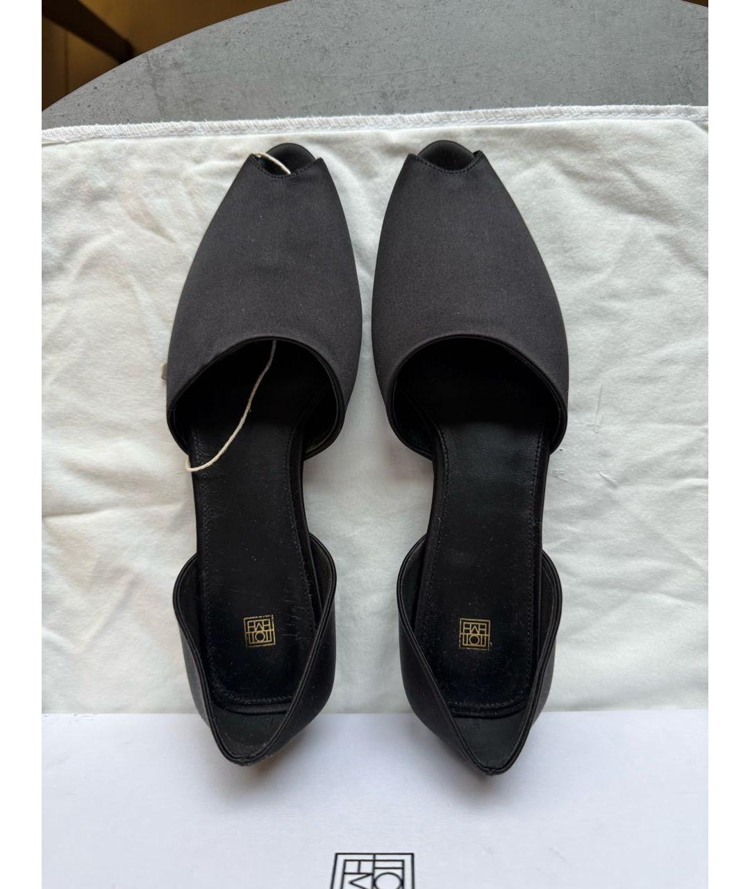 TOTEME Черные текстильные балетки, фото 3